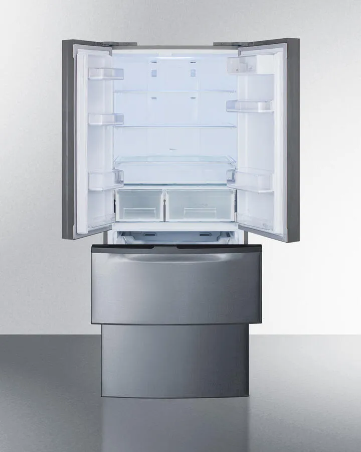 Summit FDRD15SS 27 Wide French Door Refrigerator-Freezer