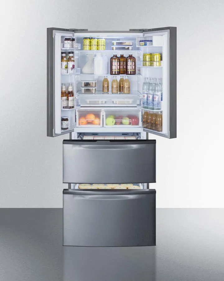 Summit FDRD15SS 27 Wide French Door Refrigerator-Freezer