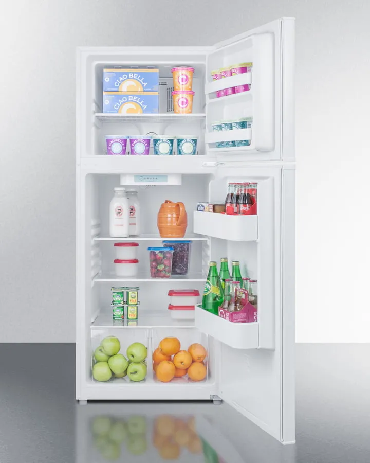 Summit FF1071W 24 Wide Top Mount Refrigerator-Freezer