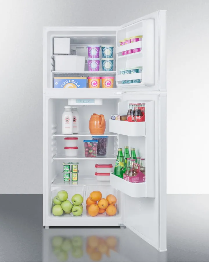 Summit FF1071WIM 24 Wide Top Mount Refrigerator-Freezer With Icemaker