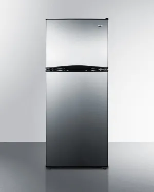 Summit FF1073SSIM 24 Wide Top Mount Refrigerator-Freezer With Icemaker