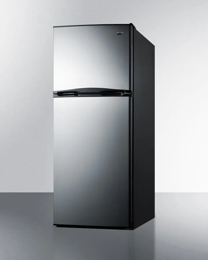 Summit FF1073SSIM 24 Wide Top Mount Refrigerator-Freezer With Icemaker