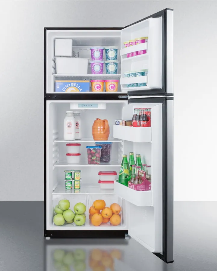 Summit FF1073SSIM 24 Wide Top Mount Refrigerator-Freezer With Icemaker