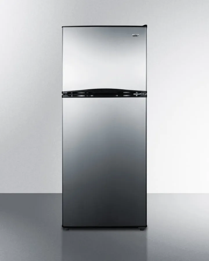 Summit FF1085SSIM 24 Wide Top Mount Refrigerator-Freezer With Icemaker
