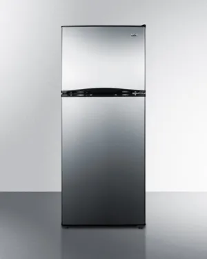 Summit FF1085SSIM 24 Wide Top Mount Refrigerator-Freezer With Icemaker