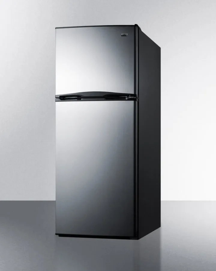 Summit FF1085SSIM 24 Wide Top Mount Refrigerator-Freezer With Icemaker