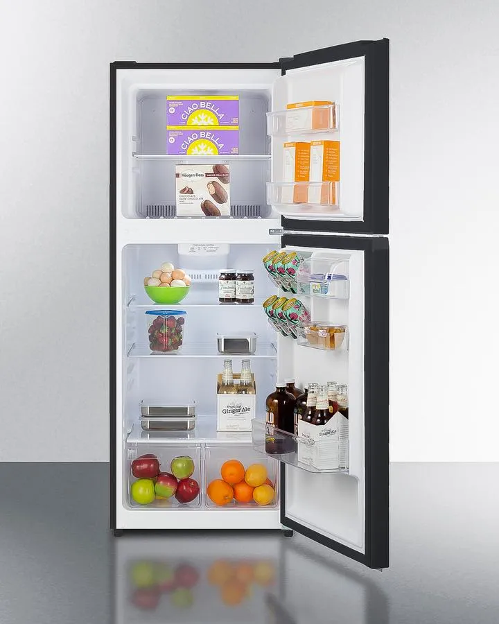 Summit FF1087B 24 Wide Top Mount Refrigerator-Freezer