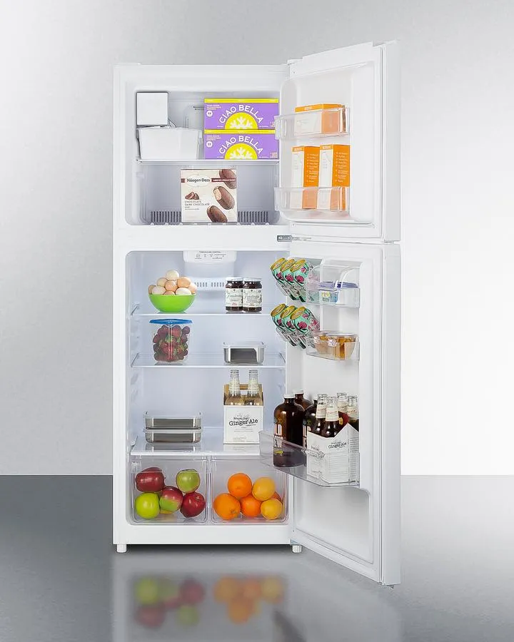 Summit FF1088WIM 24 Wide Top Mount Refrigerator-Freezer With Icemaker