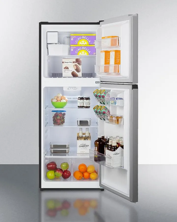 Summit FF1089PLIM 24 Wide Top Mount Refrigerator-Freezer With Icemaker