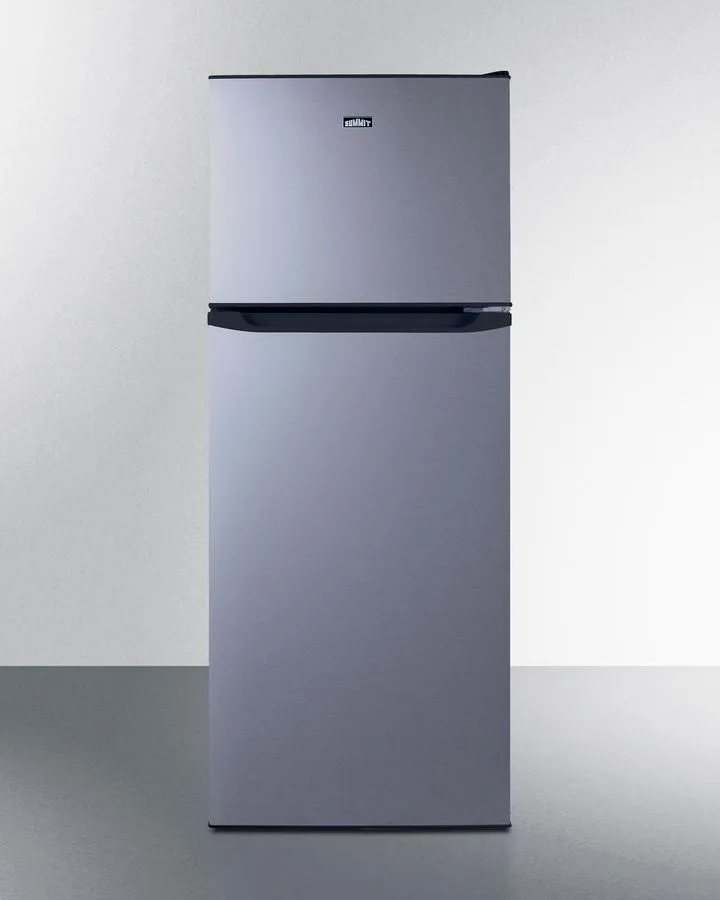 Summit FF1093SSIM 24 Wide Top Mount Refrigerator-Freezer With Icemaker