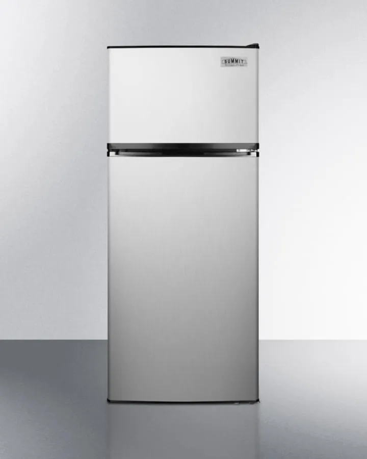 Summit FF1159SSIM 24 Wide Top Mount Refrigerator-Freezer With Icemaker