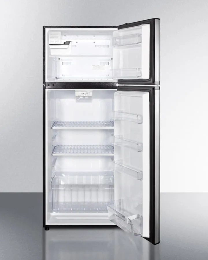 Summit FF1159SSIM 24 Wide Top Mount Refrigerator-Freezer With Icemaker