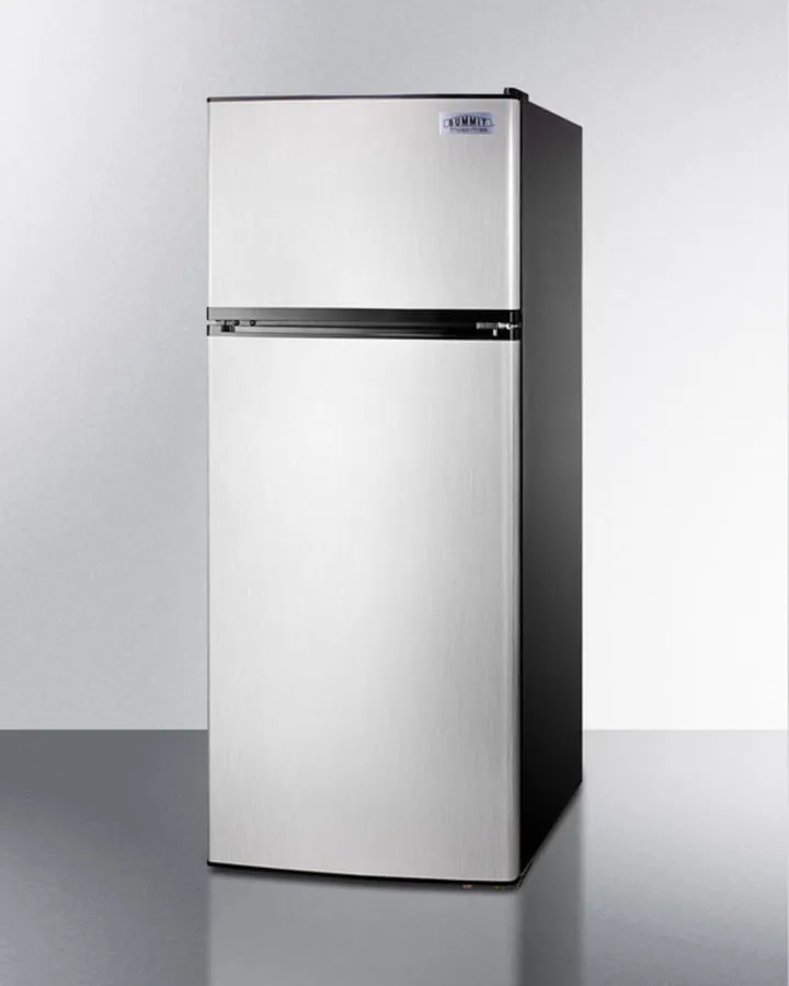 Summit FF1159SSIM 24 Wide Top Mount Refrigerator-Freezer With Icemaker