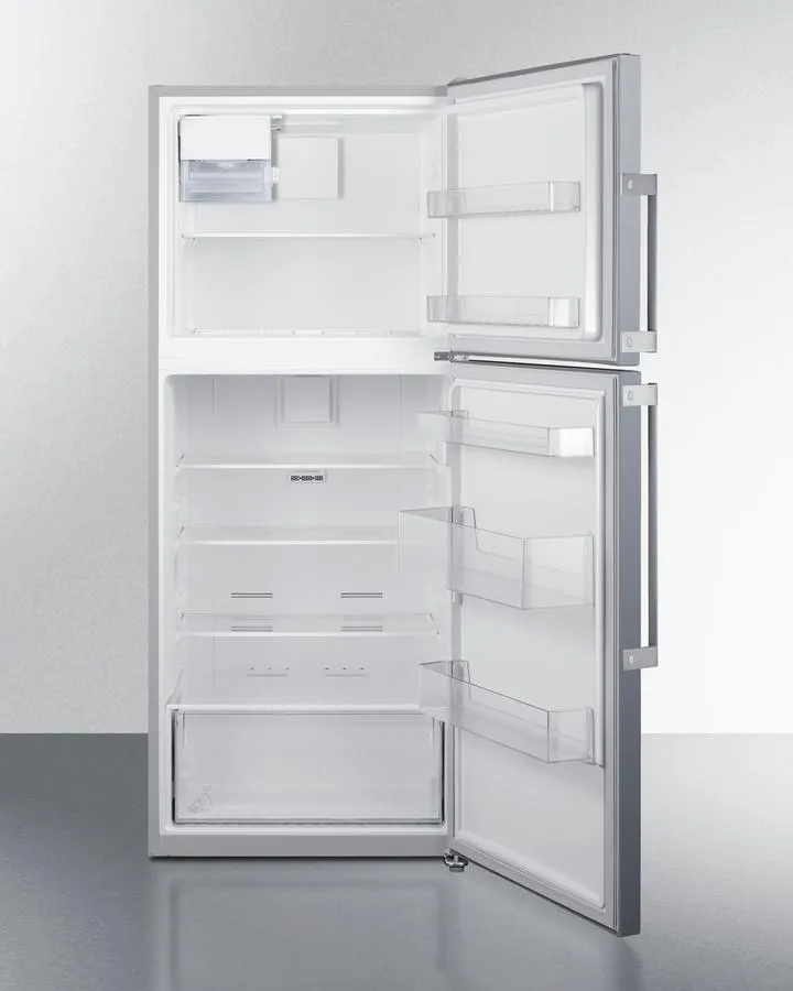 Summit FF1514SSIM 28 Wide Top Mount Refrigerator-Freezer With Icemaker