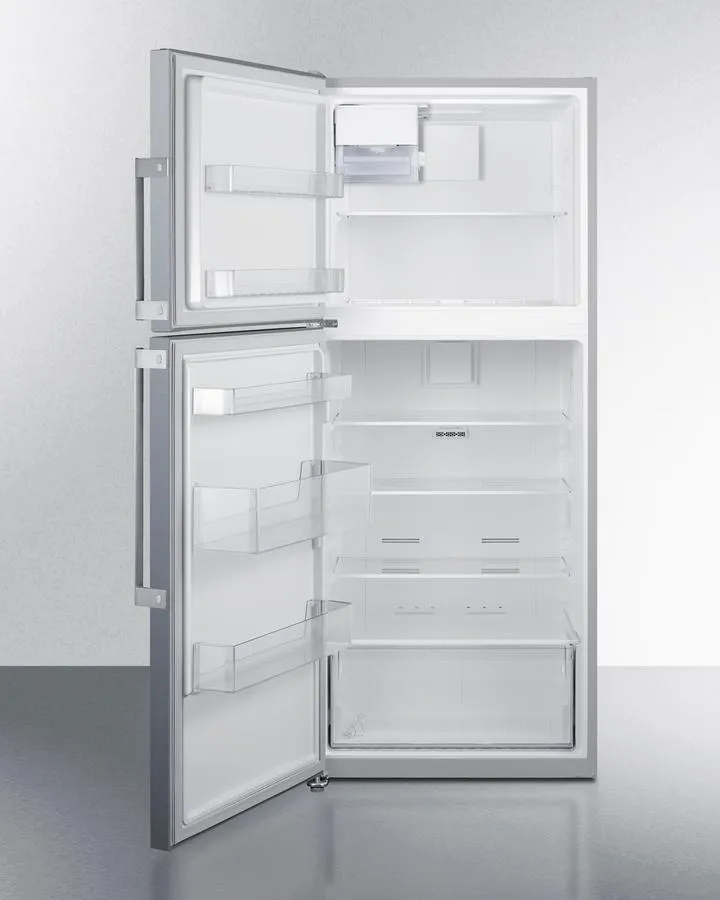 Summit FF1514SSIMLHD 28 Wide Top Mount Refrigerator-Freezer With Icemaker