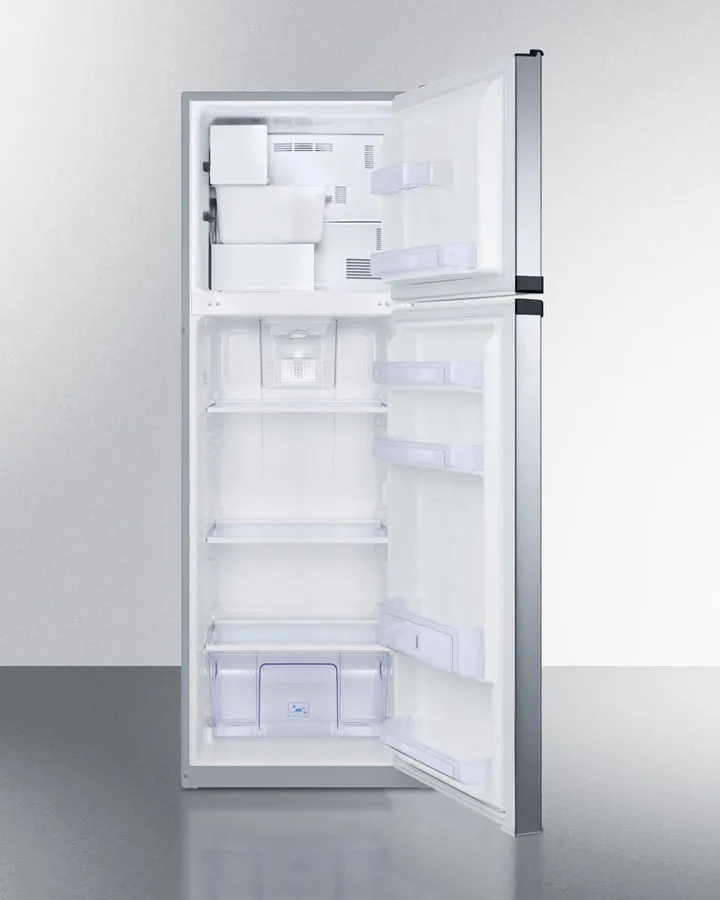 Summit FF948SSIM 22 Wide Top Mount Refrigerator-Freezer With Icemaker