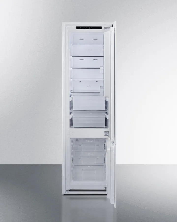 Summit FFBF11NT 24 Wide Fully Integrated Bottom Mount Refrigerator-Freezer (Panel Not Included)