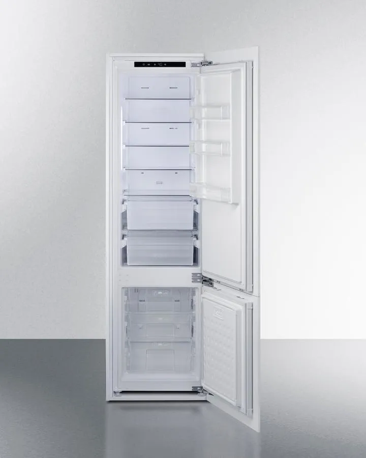 Summit FFBF11NT 24 Wide Fully Integrated Bottom Mount Refrigerator-Freezer (Panel Not Included)