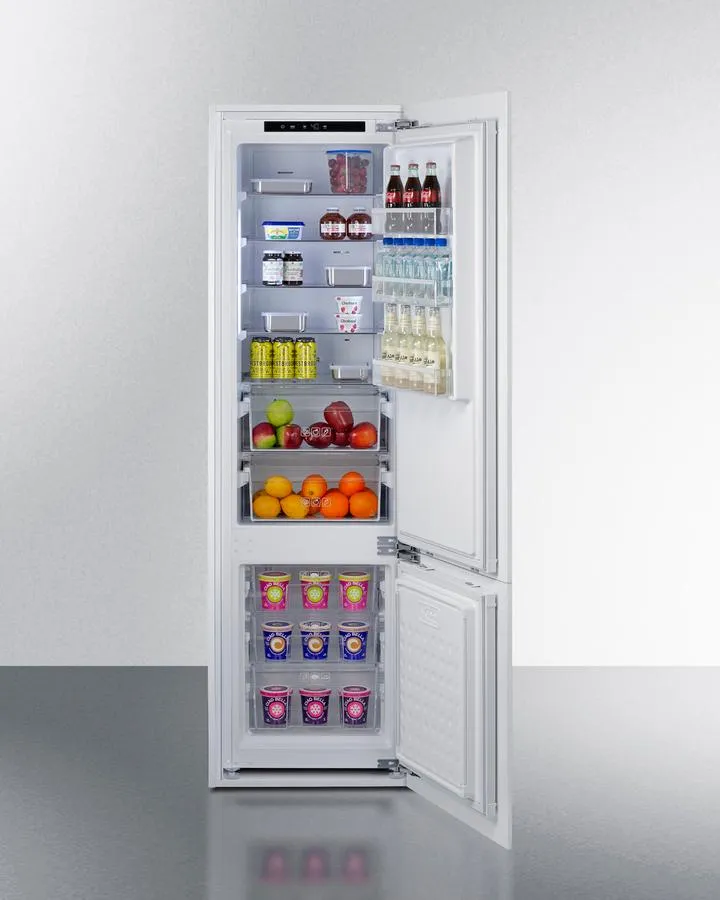 Summit FFBF11NT 24 Wide Fully Integrated Bottom Mount Refrigerator-Freezer (Panel Not Included)