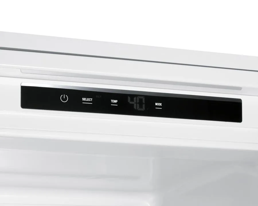 Summit FFBF11NTLHD 24 Wide Fully Integrated Bottom Mount Refrigerator-Freezer (Panel Not Included)