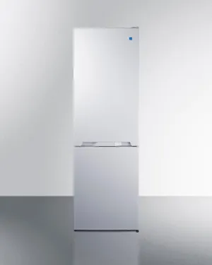 Summit FFBF121W 24 Wide Bottom Mount Refrigerator-Freezer