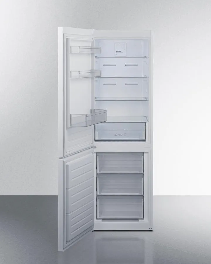 Summit FFBF121WLHD 24 Wide Wide Bottom Mount Refrigerator-Freezer