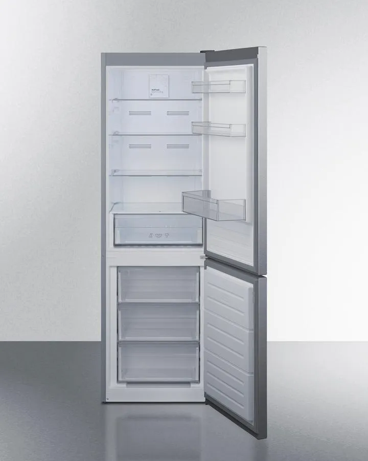 Summit FFBF124SS 24 Wide Bottom Mount Refrigerator-Freezer