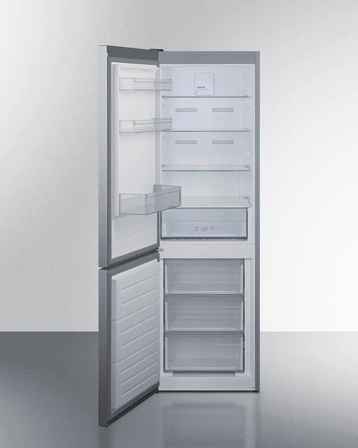 Summit FFBF124SSLHD 24 Wide Bottom Mount Refrigerator-Freezer