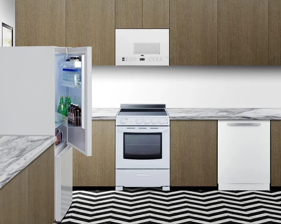 Summit FFBF151W 28 Wide Bottom Mount Refrigerator-Freezer