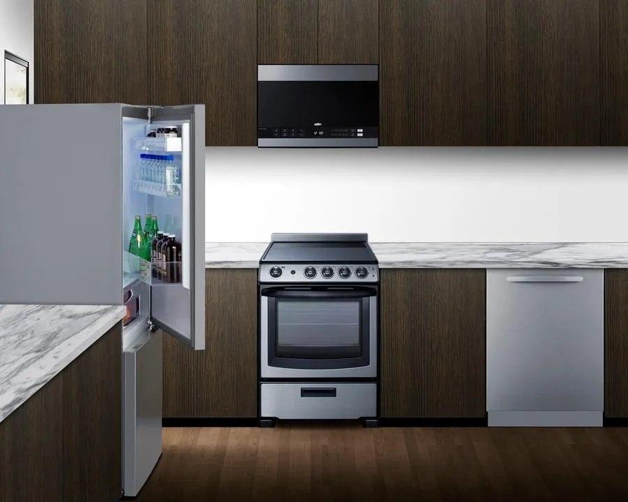 Summit FFBF154SS 28 Wide Bottom Mount Refrigerator-Freezer