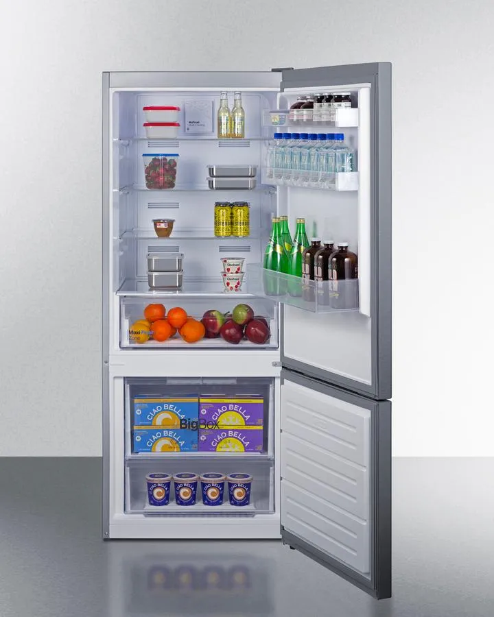 Summit FFBF154SS 28 Wide Bottom Mount Refrigerator-Freezer