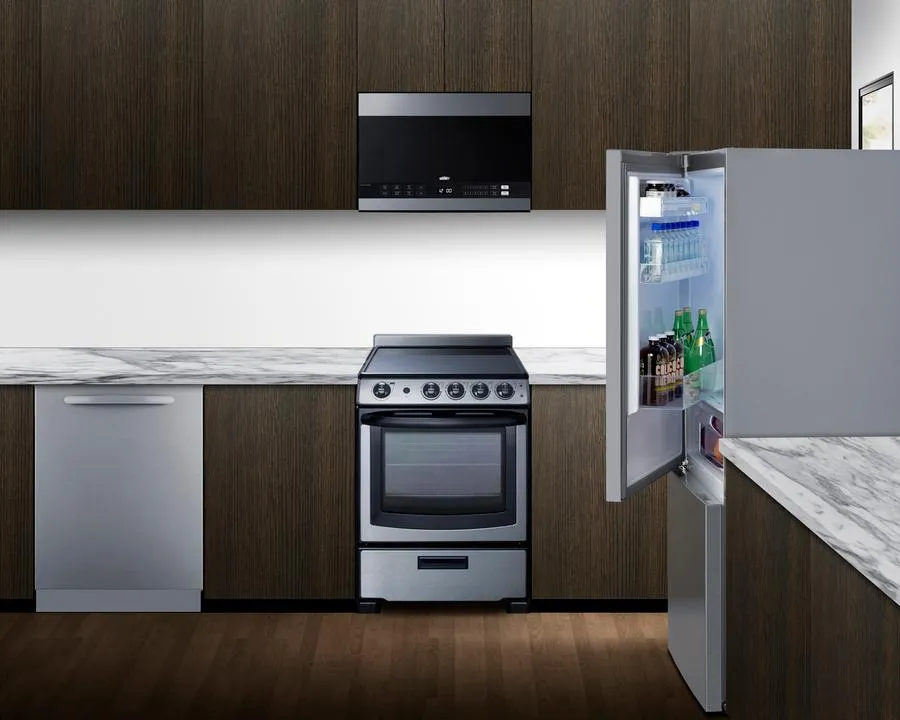 Summit FFBF154SSLHD 28 Wide Bottom Mount Refrigerator-Freezer