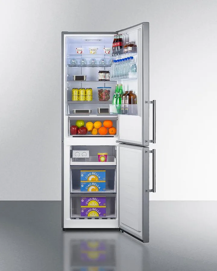 Summit FFBF235PL 24 Wide Bottom Freezer Refrigerator