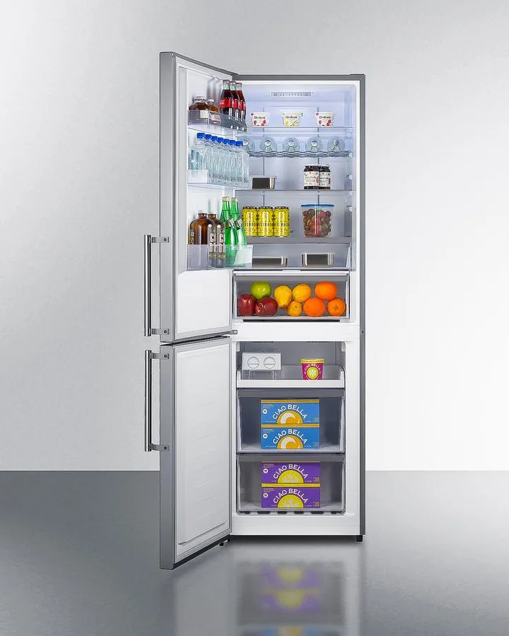 Summit FFBF235PLLHD 24 Wide Bottom Freezer Refrigerator