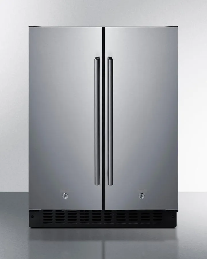 Summit FFRF24SS 24 Wide Built-In Refrigerator-Freezer