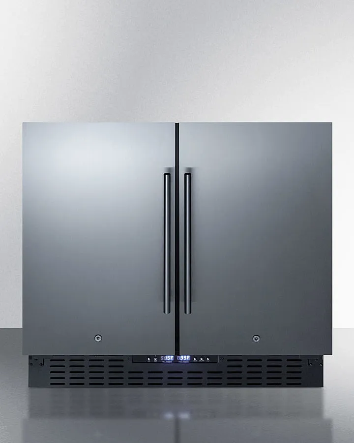 Summit FFRF36 36 Wide Built-In Refrigerator-Freezer