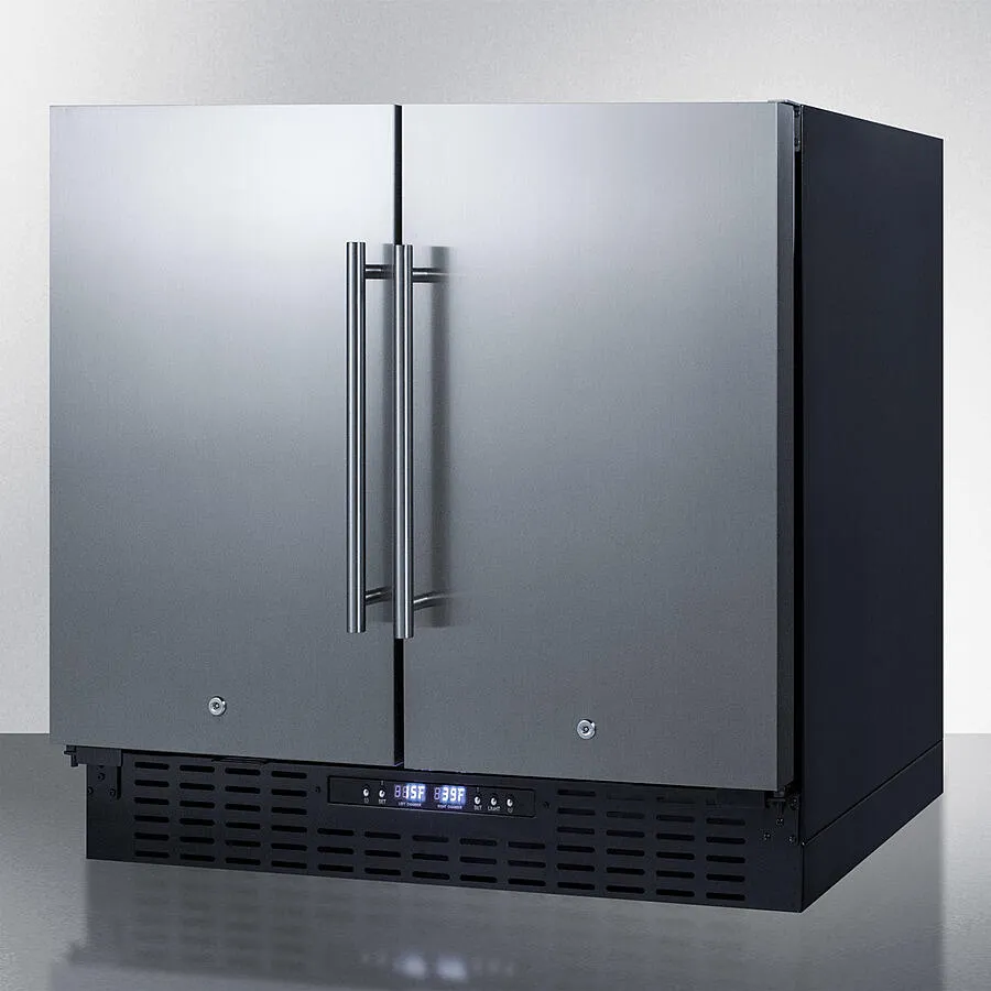 Summit FFRF36 36 Wide Built-In Refrigerator-Freezer