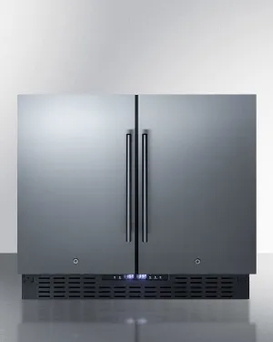 Summit FFRF36 36 Wide Built-In Refrigerator-Freezer