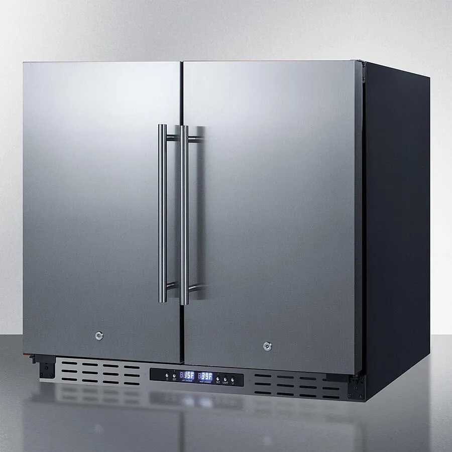 Summit FFRF36ADA 36 Wide Built-In Refrigerator-Freezer. Ada Compliant
