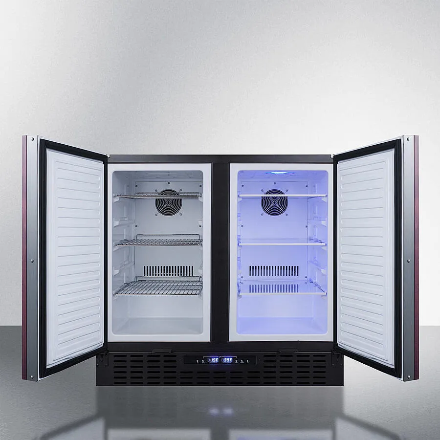 Summit FFRF36IF 36 Wide Built-In Refrigerator-Freezer