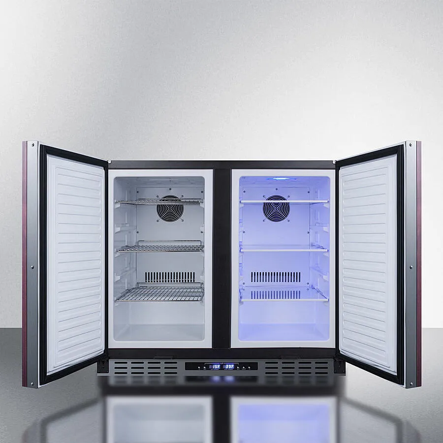 Summit FFRF36IFADA 36 Wide Built-In Refrigerator-Freezer. Ada Compliant