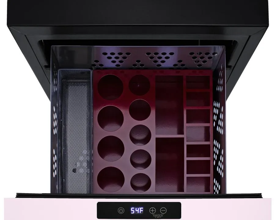 Summit LX1DP 18 Wide Built-In Beautifridge Cosmetics Refrigerated Drawer