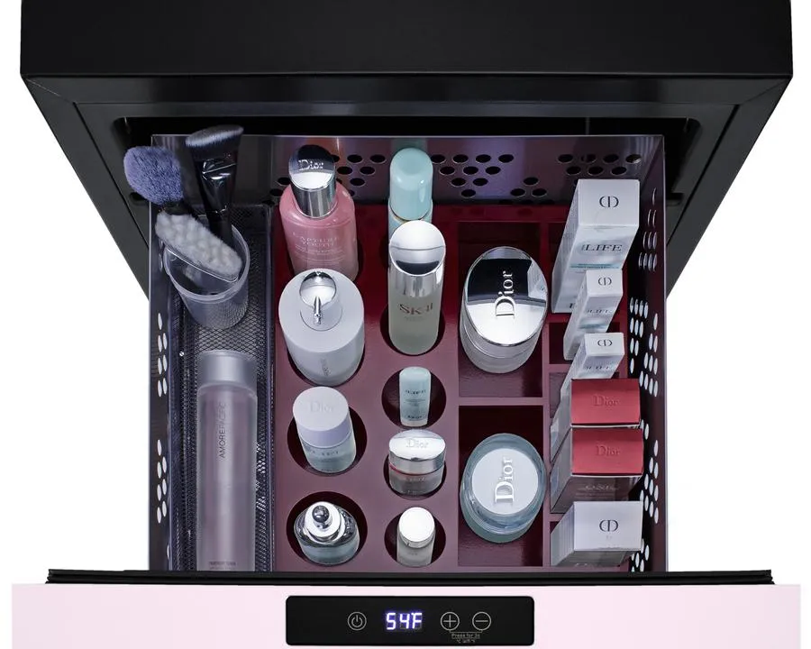 Summit LX1DP 18 Wide Built-In Beautifridge Cosmetics Refrigerated Drawer
