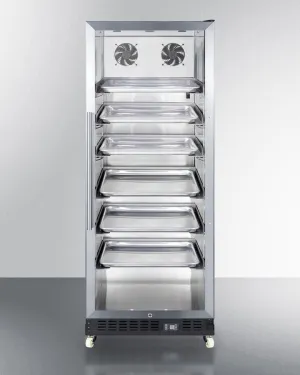 Summit SCR1156RI 24 Wide Mini Reach-In Beverage Center With Dolly
