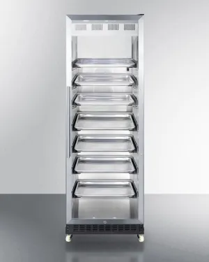 Summit SCR1401RI 24 Wide Mini Reach-In Beverage Center With Dolly