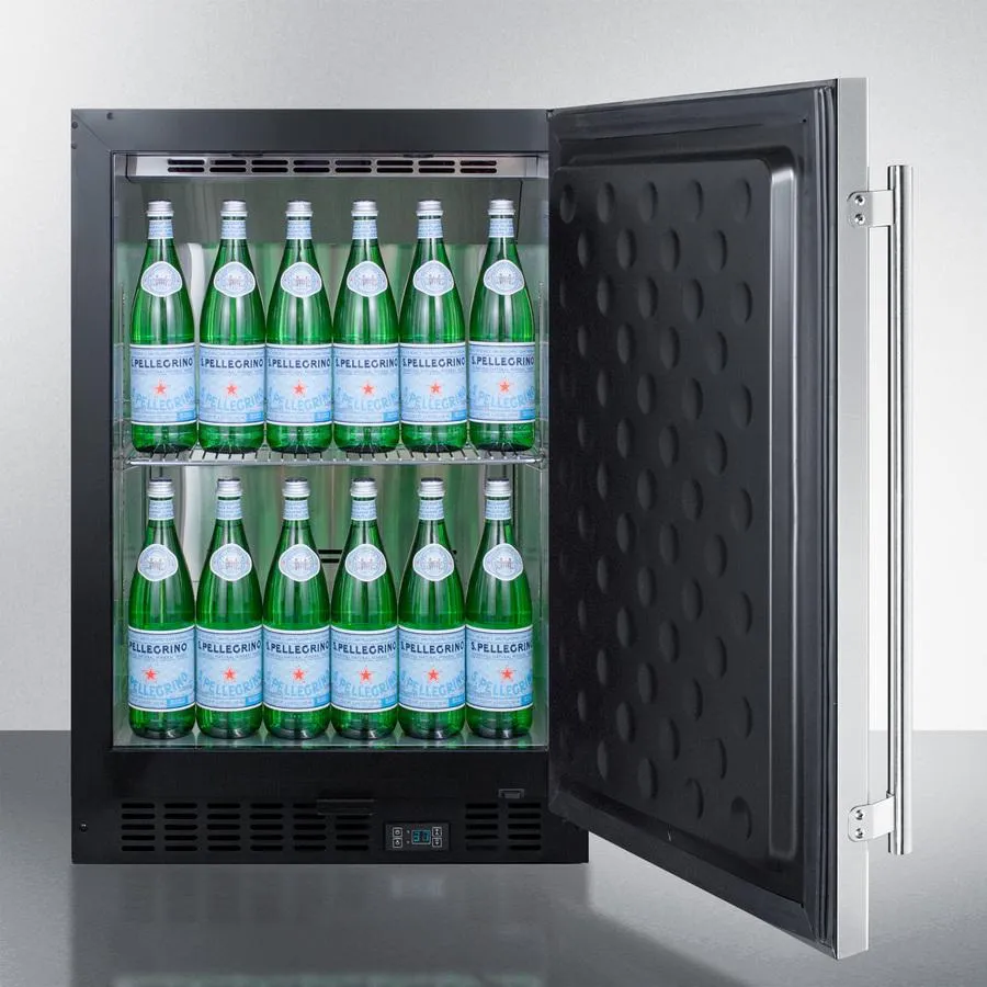 Summit SCR610BLSDV1 24 Wide Built-In Beverage Center
