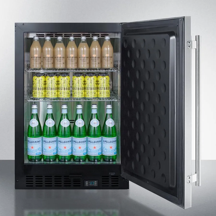 Summit SCR610BLSDV1 24 Wide Built-In Beverage Center