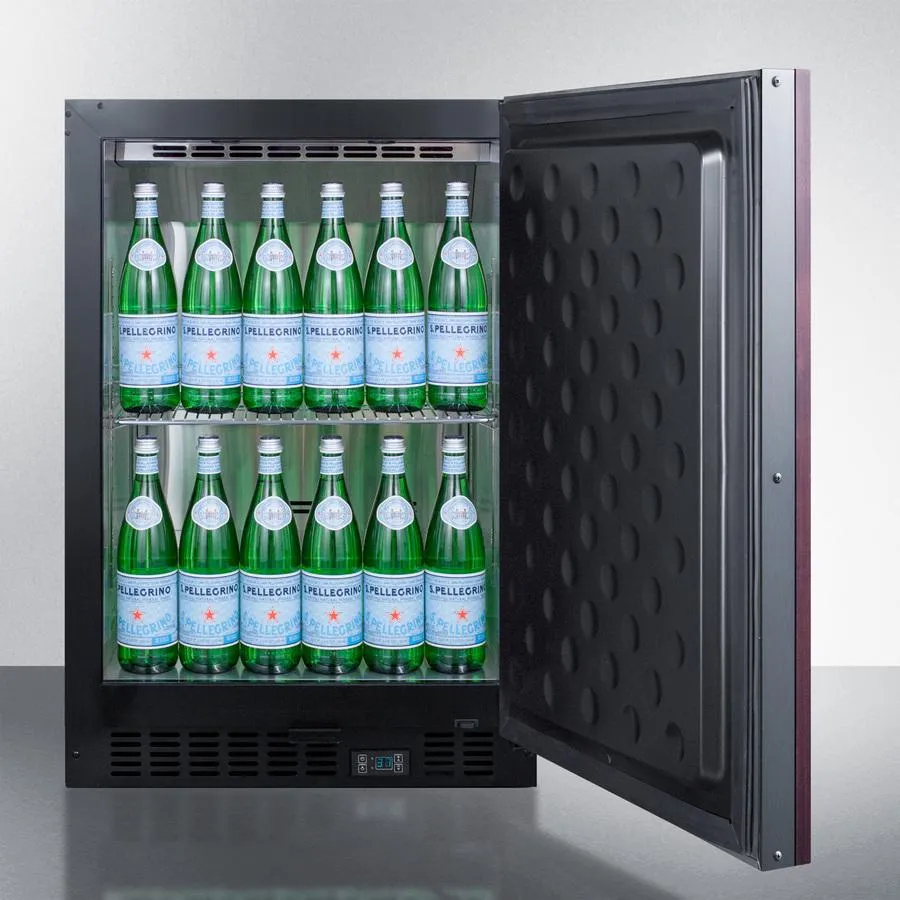 Summit SCR610BLSDV1IF 24 Wide Built-In Beverage Center (Panel Not Included)