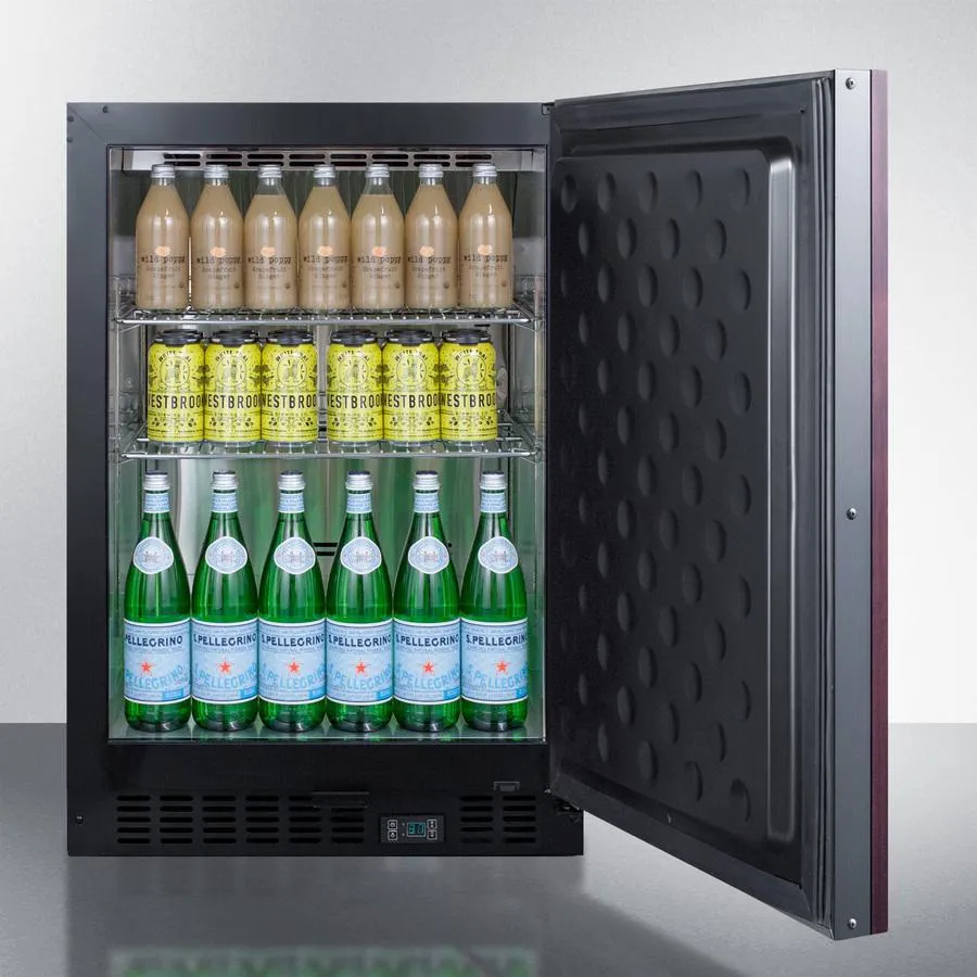 Summit SCR610BLSDV1IF 24 Wide Built-In Beverage Center (Panel Not Included)