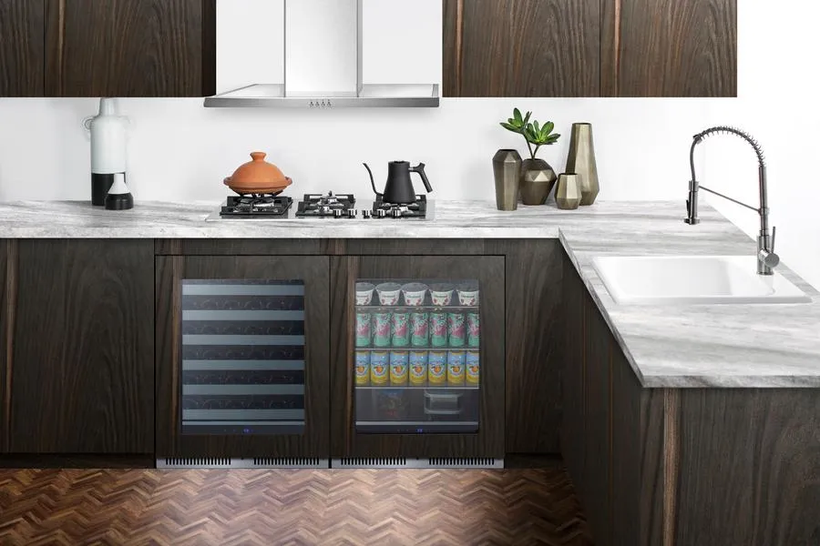Summit SDHG2443PNR 24 Wide Built-In Beverage Center (Panel Not Included)